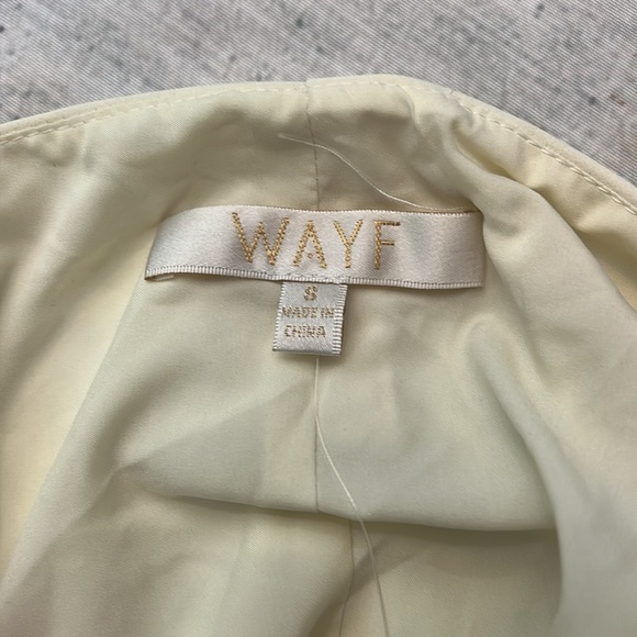 NWT WAYF Unforgettable Long Sleeve Puff Shoulder Top Ivory  - small - Picture 6 of 7